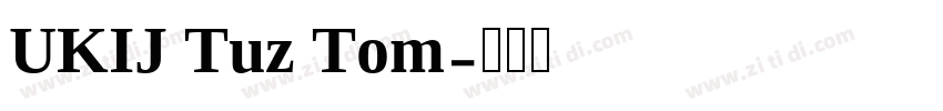 UKIJ Tuz Tom字体转换